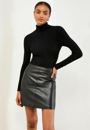 Кожаная юбка