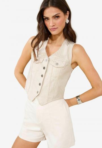 Джинсовая жилетка