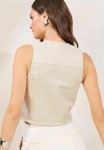 Джинсовая жилетка