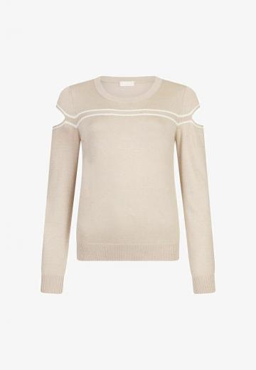 Пуловер в полоску