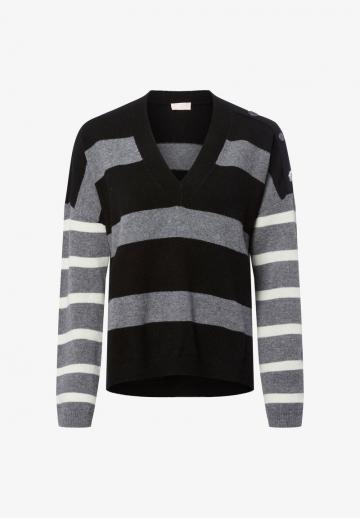 Пуловер в полоску
