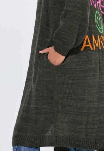 Длинный кардиган