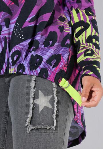 Пуловер с капюшоном