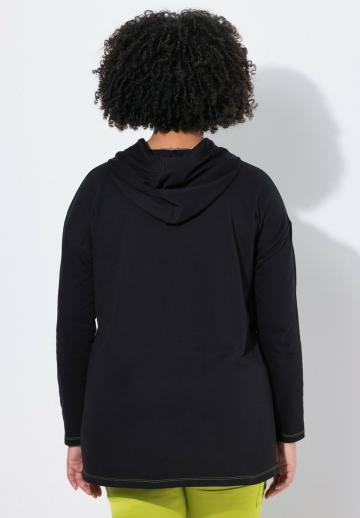 Пуловер с капюшоном