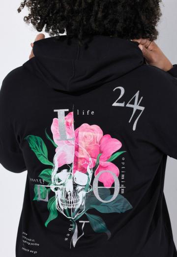 Пуловер с капюшоном