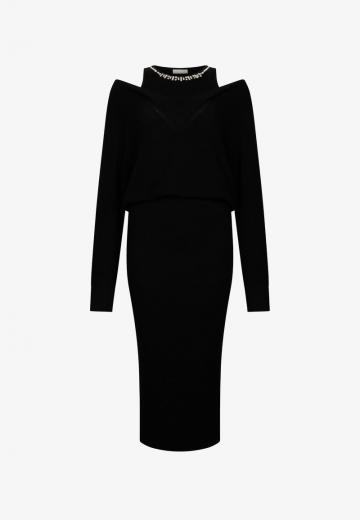 Вязаное платье