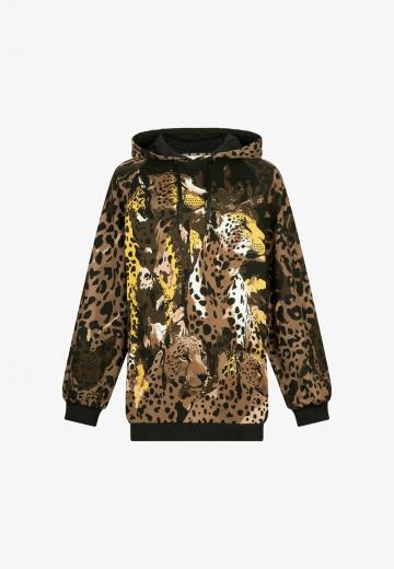 Пуловер с капюшоном