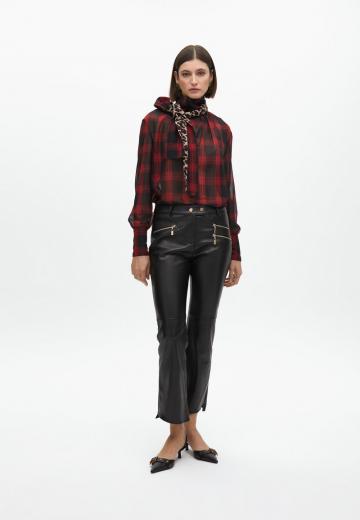 Атласная блузка