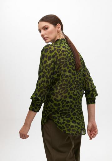 Атласная блузка
