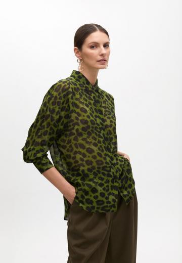 Атласная блузка