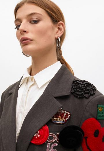 Длинный блейзер