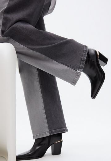 Полусапожки на высоком каблуке