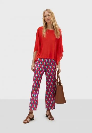 Пуловер с рукавом три четверти