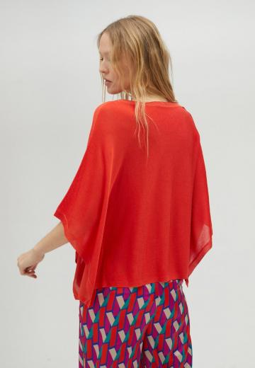 Пуловер с рукавом три четверти