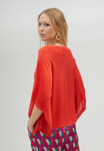 Пуловер с рукавом три четверти