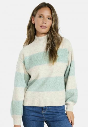 Пуловер в полоску