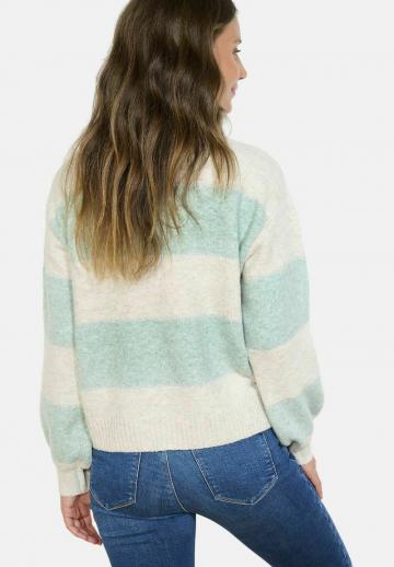 Пуловер в полоску
