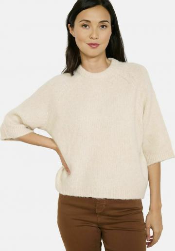 Пуловер с рукавом три четверти