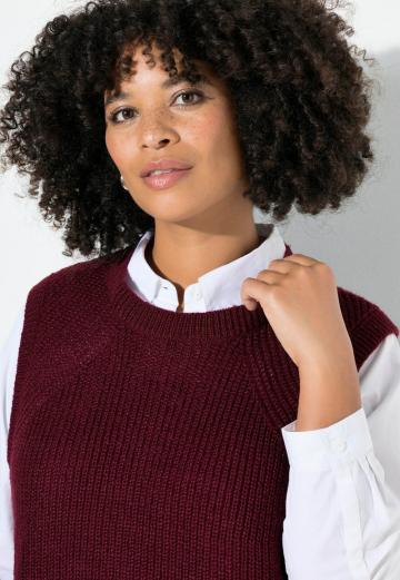 Пуловер без рукавов