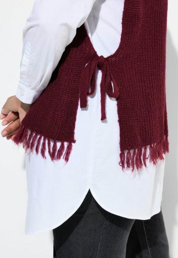 Пуловер без рукавов