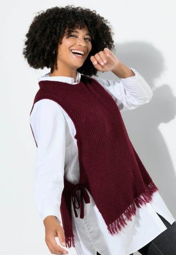 Пуловер без рукавов