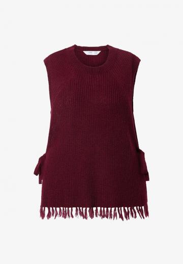 Пуловер без рукавов