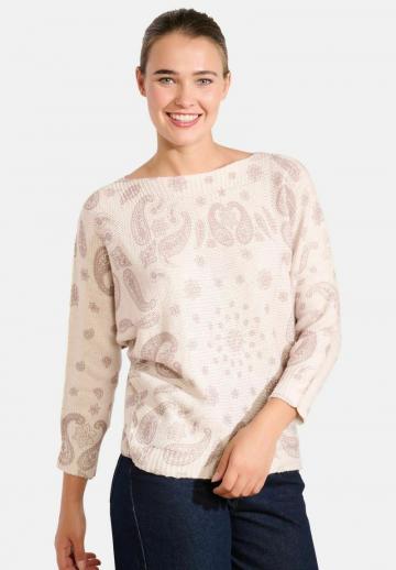 Пуловер с рукавом три четверти