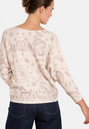 Пуловер с рукавом три четверти