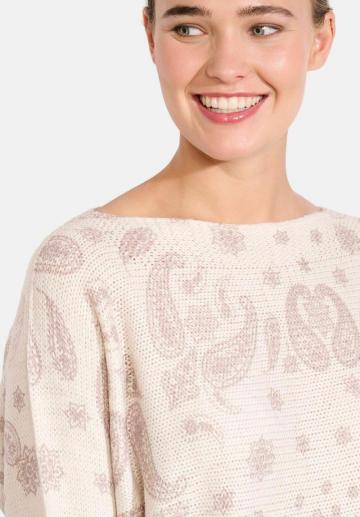 Пуловер с рукавом три четверти