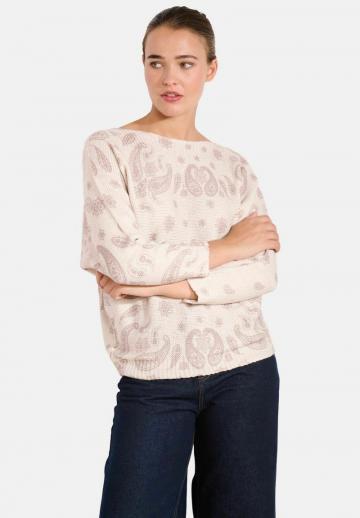 Пуловер с рукавом три четверти