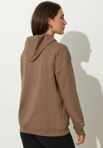 Пуловер с капюшоном