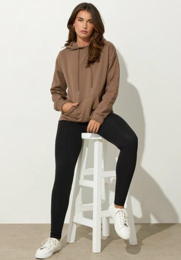 Пуловер с капюшоном