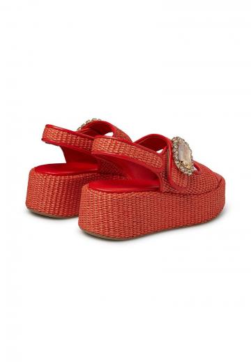 Босоножки на танкетке