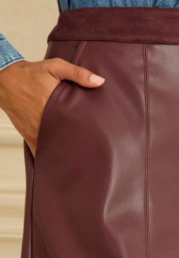 Кожаная юбка