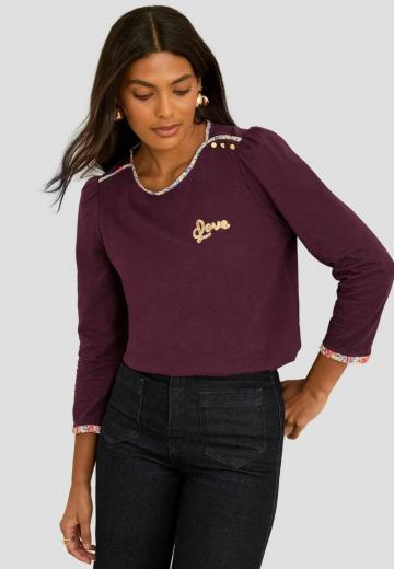 Майка с рукавом три четверти