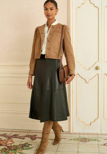 Кожаная юбка