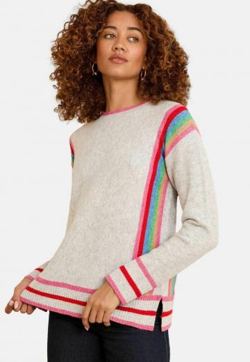 Пуловер в полоску