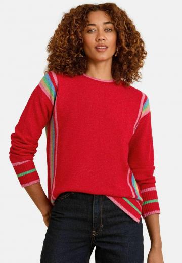 Пуловер в полоску