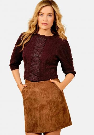 Пуловер с коротким рукавом