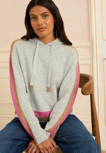 Пуловер в полоску