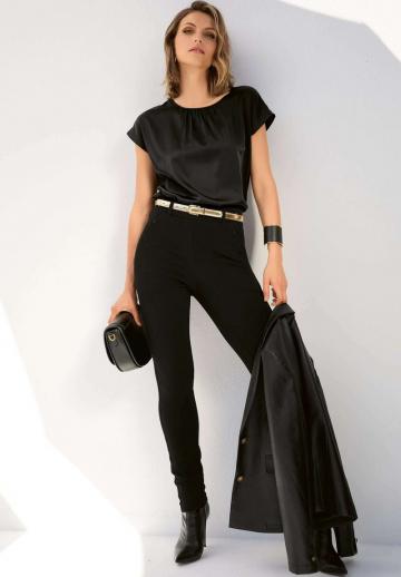 Атласная блузка