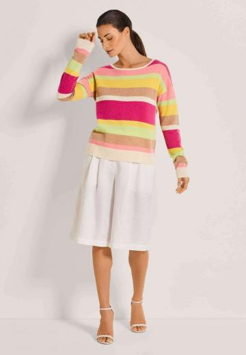 Пуловер в полоску