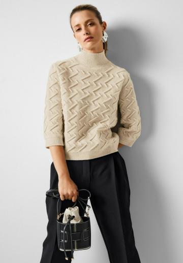 Пуловер с рукавом три четверти