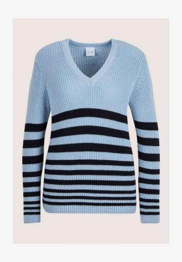 Пуловер в полоску