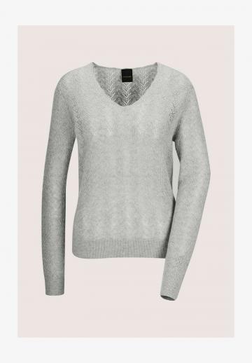 Пуловер с вырезом V
