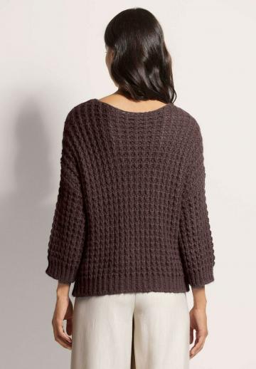 Пуловер с рукавом три четверти