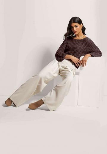 Пуловер с рукавом три четверти