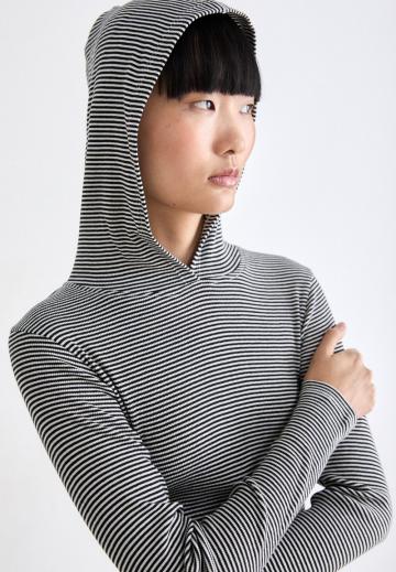 Пуловер с капюшоном