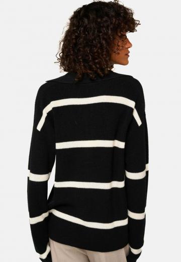 Пуловер в полоску