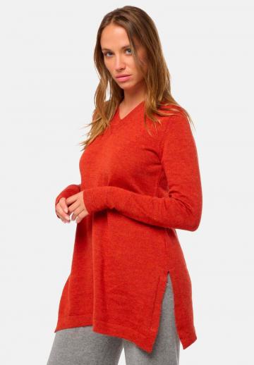 Длинный пуловер